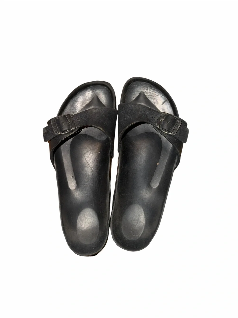 Birkenstock Black Buckle Slide Sandals Size 38